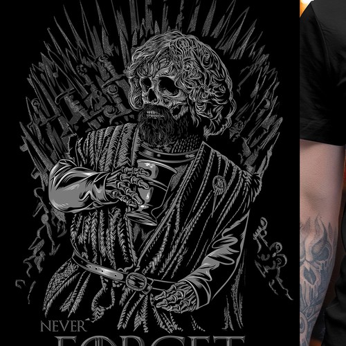 Game of thrones inspired design of tyrion T shirt contest