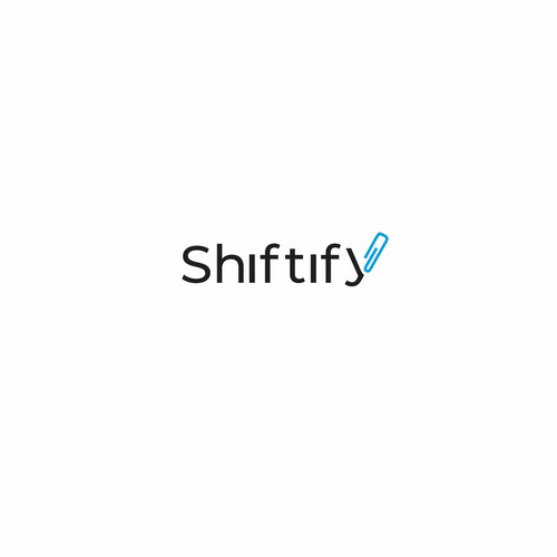 Minimalist and modern logo design for modern work shift management application Design by chimosi