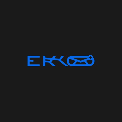 SIMPLE LOGO - ekko Letters then dm after Design by Manuel Machado