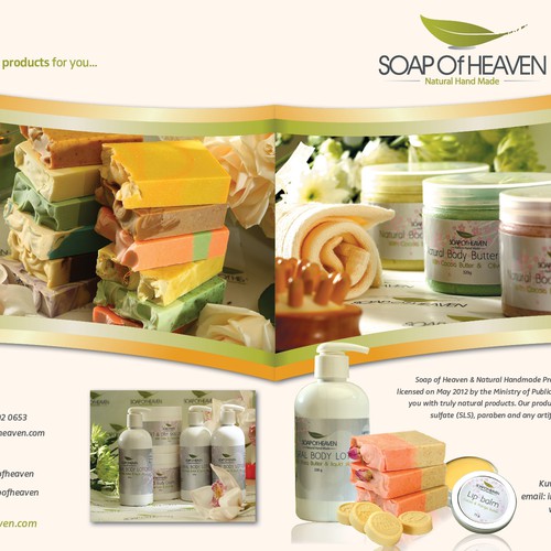 soap of heaven need your creativity to make brochure Design by bmp design