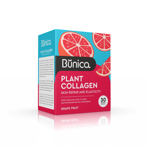 Collagen with personality. Clean and inviting box label design. Design by Mr. PARA