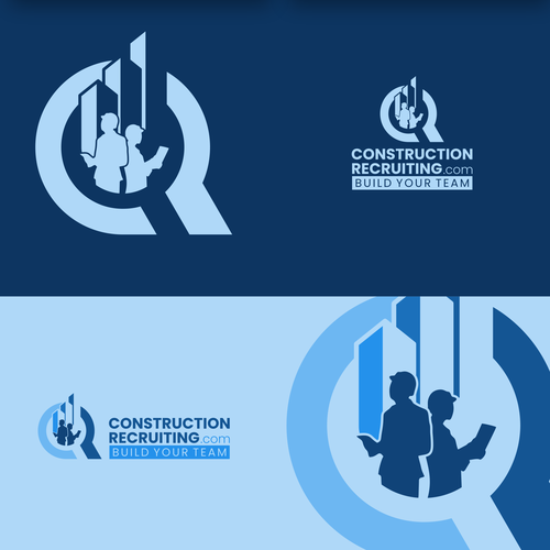 constructionrecruiting.com logo to appeal to construction companies who need to find great talent Design by Luigi