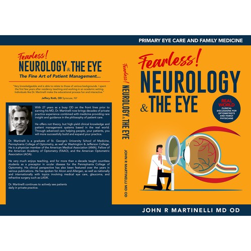 Medical Cover about Neurology & The Eye/Vision in a bold yet engaging style for a new educational series for physicians. Design by Aaniyah.ahmed