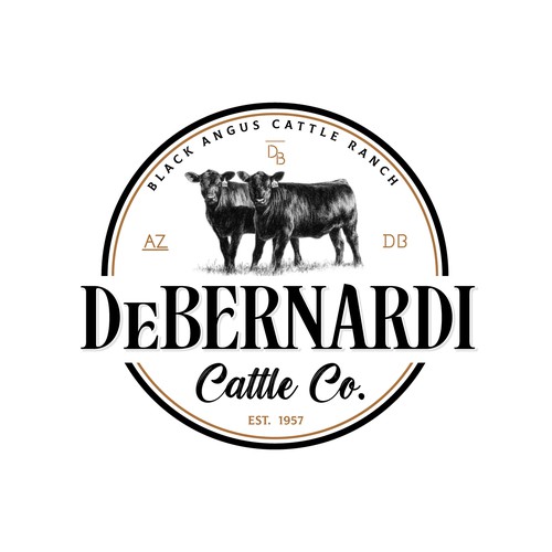 Unique Western Cattle Brand Design by A0neDesign