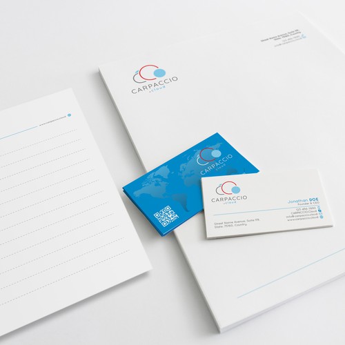 Give more muscle to research with graphic ID for CARPACCIO.cloud Design by DesignsTRIBE