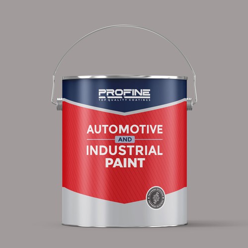 Label for our professional automotive and industrial coatings products Design by Rumon79