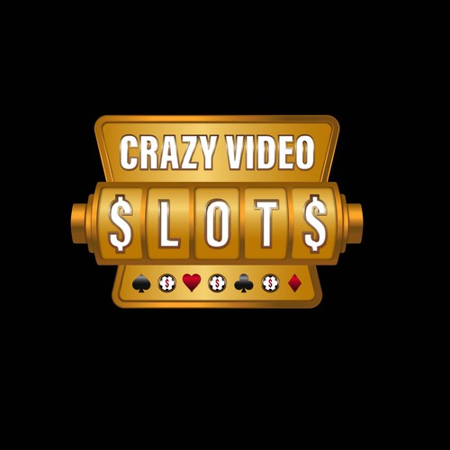 Crazy Video Slots - Create a unique logo design resembling slots, online casino Design by Macroarto™