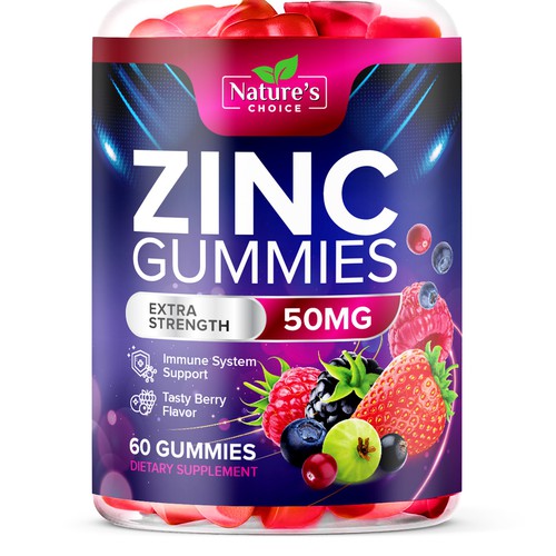 Tasty Zinc Gummies design needed for Nature's Choice Design por TUNSAY