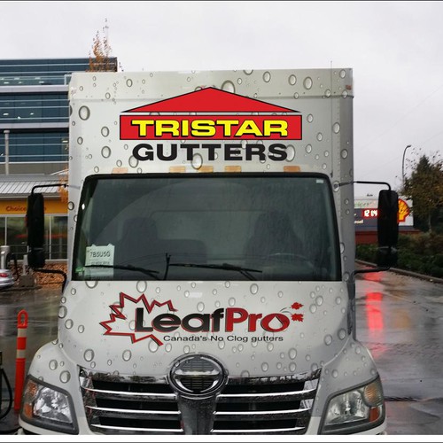 Tristar Gutter truck vehicle wrap (I AM HAVING A PRO INSTALL WRAP) Design by T i f a n y' s