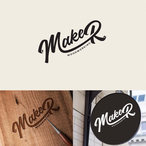 Design a logo for custom modern woodshop: furniture and art. Help a small business grow Design réalisé par Wonder-Whistler