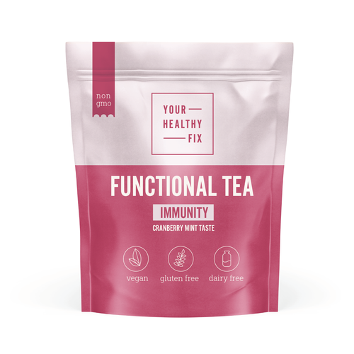 Functional Tea collection design for a health supplement brand! Design by VoiceDesign