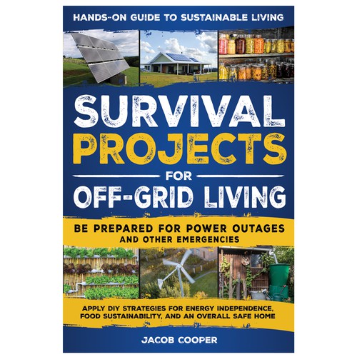 Book Cover for Off-Grid Survival Projects Design by MarCreative™