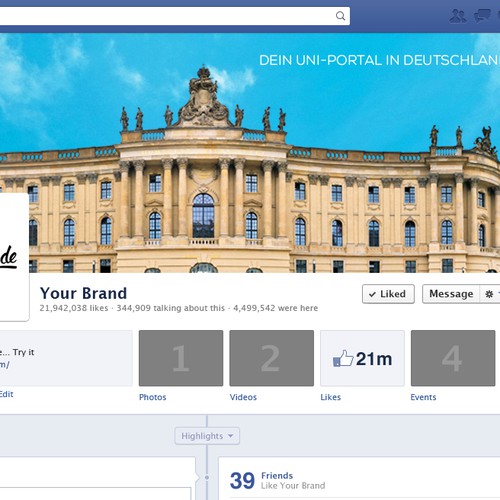 Awesome Facebook Cover for Student Platform Design by Caveart