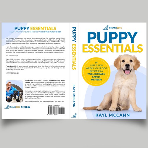 Cute puppy behaving badly for book cover Design by iDea Signs