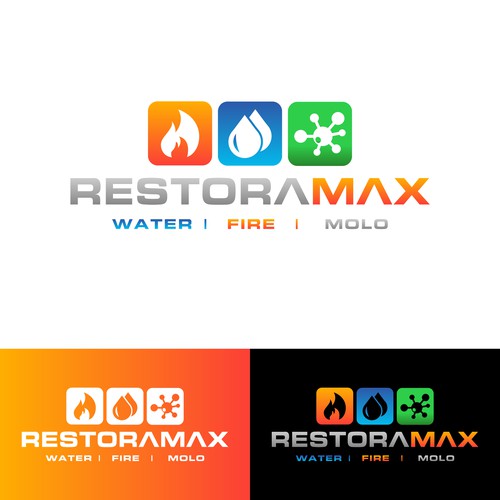 Restoration Company Branding. Design by Hajara Begum