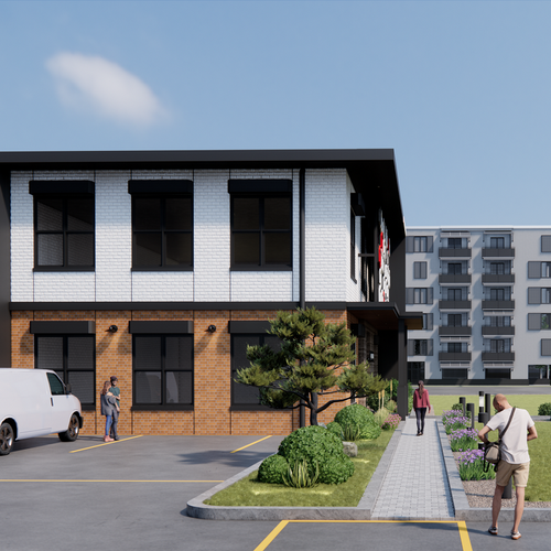 Modern Industrial / Flex Building Facelift Design by Muzaena