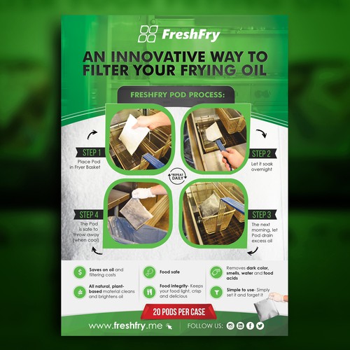 FreshFry Pod Flyer Design by *FBCTechnologies*