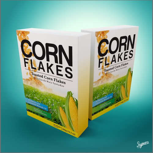 Create a new refreshing and modern Corn Flakes box design Design by syakuro