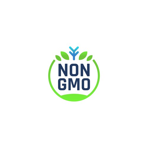 Food Packaging NON-GMO Logo Design by Oranye Putih