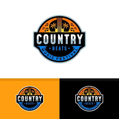 Iconic logo for iconic event for country music festivals in Florida Design by OpheRocklab