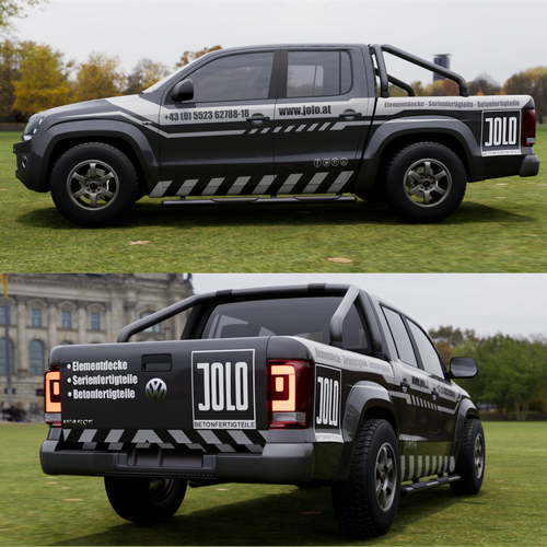 Fahrzeugbeschriftung VW Amarok Design von TANSA ART