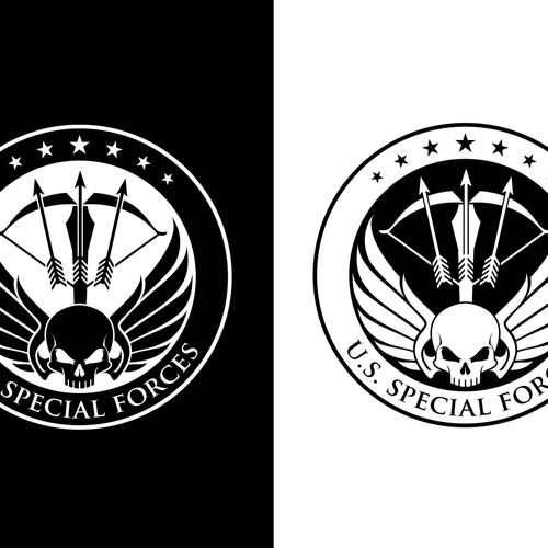 コンペ「Give us a new unique U.S. Special Forces Logo!」のデザイン by Gecko Joeさん 