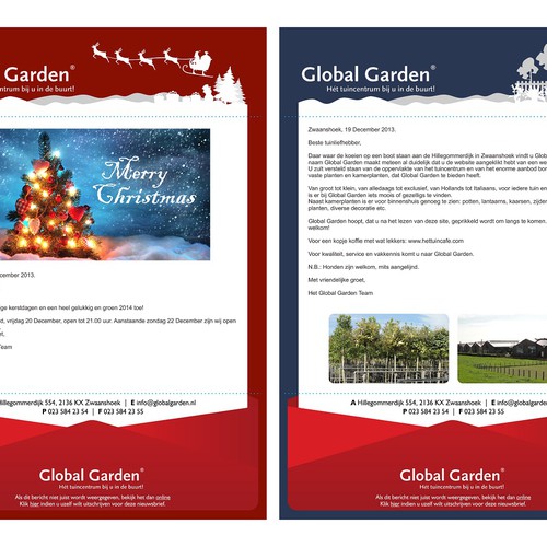 Global Garden newsletter redesign Design by alfico