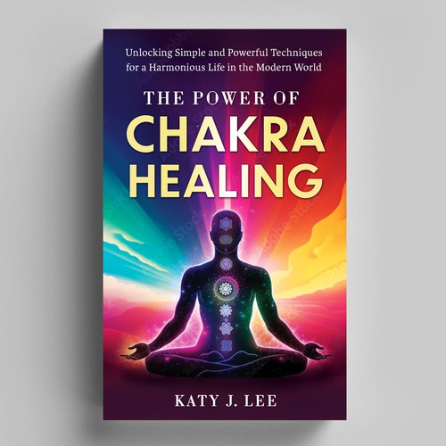 🔥🔥-=  UNIQUE CHAKRA HEALING KDP Ebook Cover =- 🔥🔥 Design by Elvie Designs
