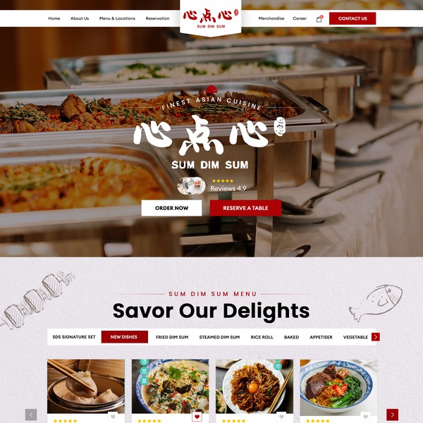 Design by DIGITOSS® titled "Restaurant Web Design"