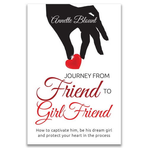 Design a book cover that is fun and playful to help single women experience love beyond friendship Design by Avanska