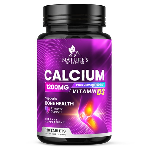 Calcium Plus Vitamin D3 Design Needed for Nature's Nutrition Design by Davi Giolo ★