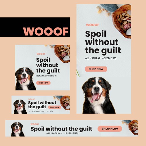 WOOOF Dog Multivitamin banner ads Design by agniardi