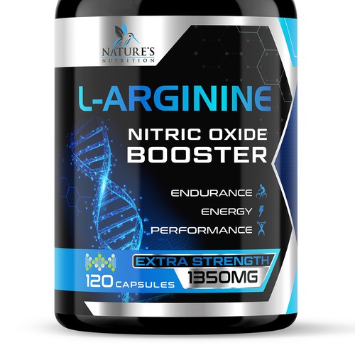 Powerful L-Arginine Capsules Design Needed for Nature's Nutrition Design réalisé par ✝DeSiGnEr✝JOHN