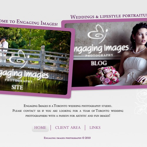 Wedding Photographer Landing Page - Easy Money! Design von Nessa