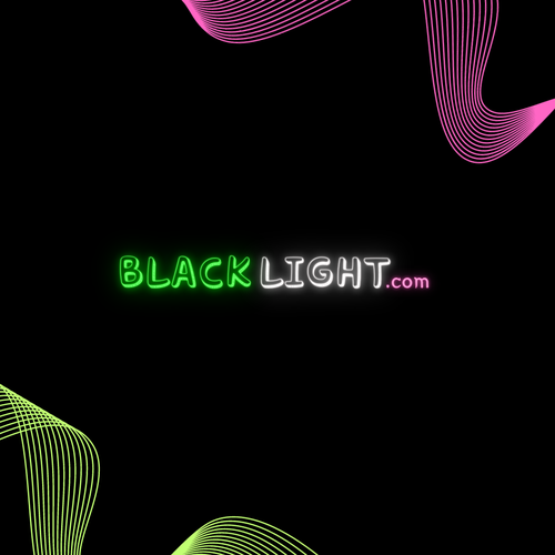 Logo for Blacklight online store to convey 'smoke shop' culture Design by axact