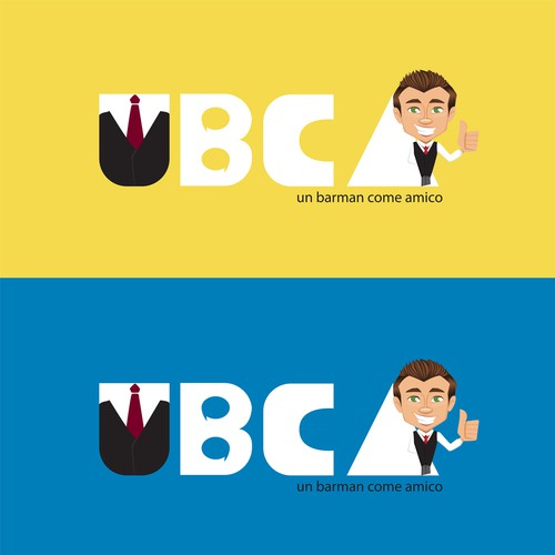 Un barman come amico  Logo Design Wettbewerb