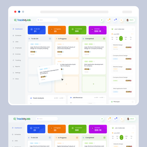 TrackMyJob (Job Tracker Web Application) Design by PixelEye™