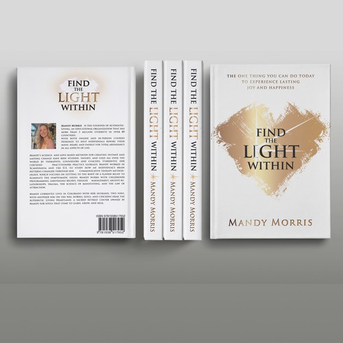 Book cover “find the light within” Design by Levro