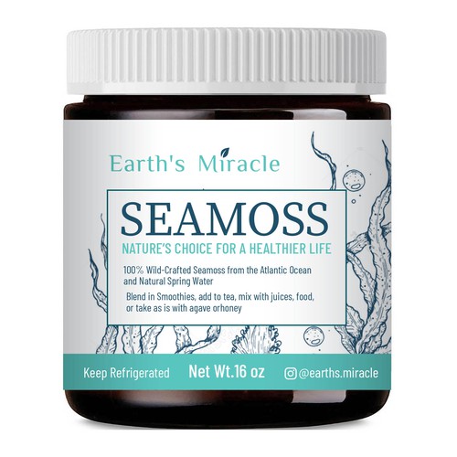 Design a Label for our Sea Moss Gel Product Design by ve_sta