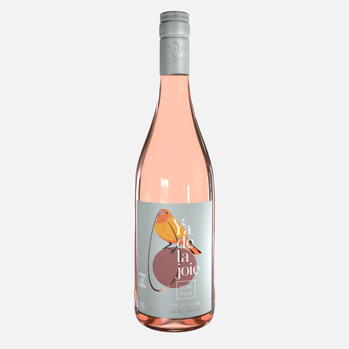 Fruity Dry Rosé Wine Design by Dodda Leite