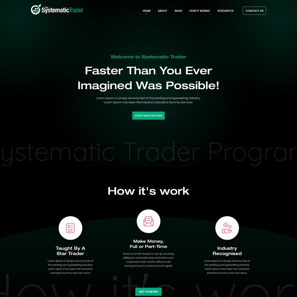 Design by Indecore (Zeeshan) titled "Financial Service website"