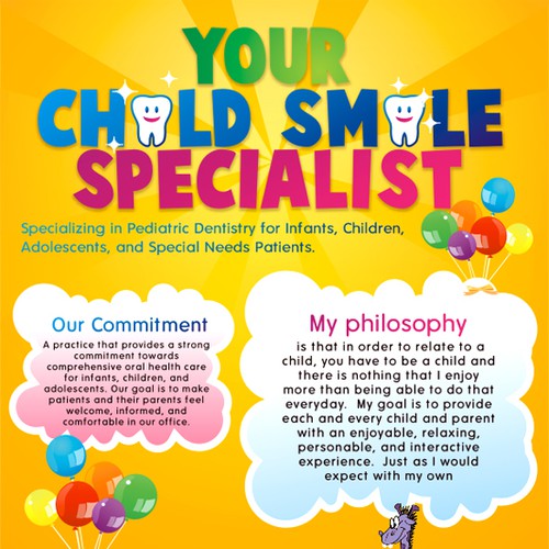 Pamphlet for my Pediatric Dental office Print or packaging design contest