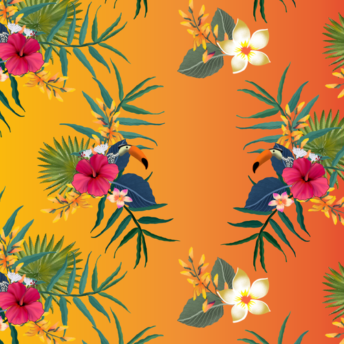 Tropical Fabric Print - Textile Designers & Illustrators Los Angeles fashion brand needs your designs Design by ash00 Designs