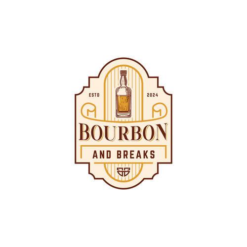 Bourbon and Breaks sports cards and bourbon Design by J.Studio