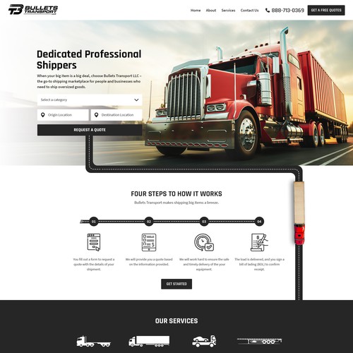 Landing page design contest entry by pixelwebplanet