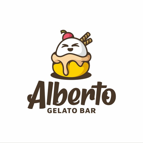 We need a creative interesting logo for gelato bar "Alberto Gelato Bar" Design by Veeza_D