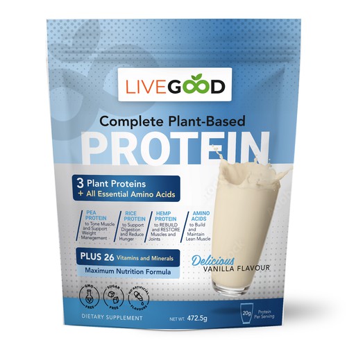 ***GUARANTEED PRIZE*** - LABEL DESIGN for Protein Powder -*****NEW***** Design by ag16