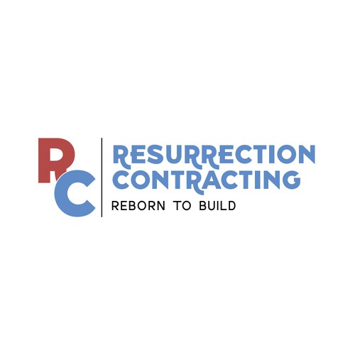 "Reborn To Build" construction company logo. Design by Kshiti Vora