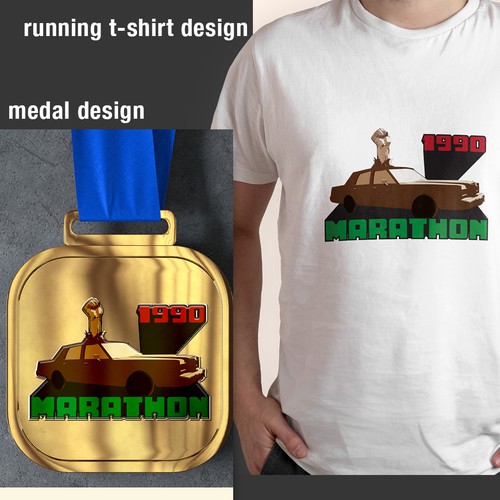 marathon medal Design by Andreart Q