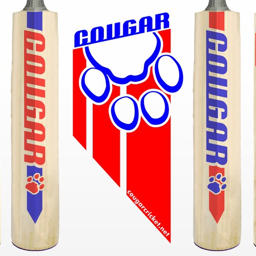 Design a Cricket Bat label for Cougar Cricket Design by masgandhy